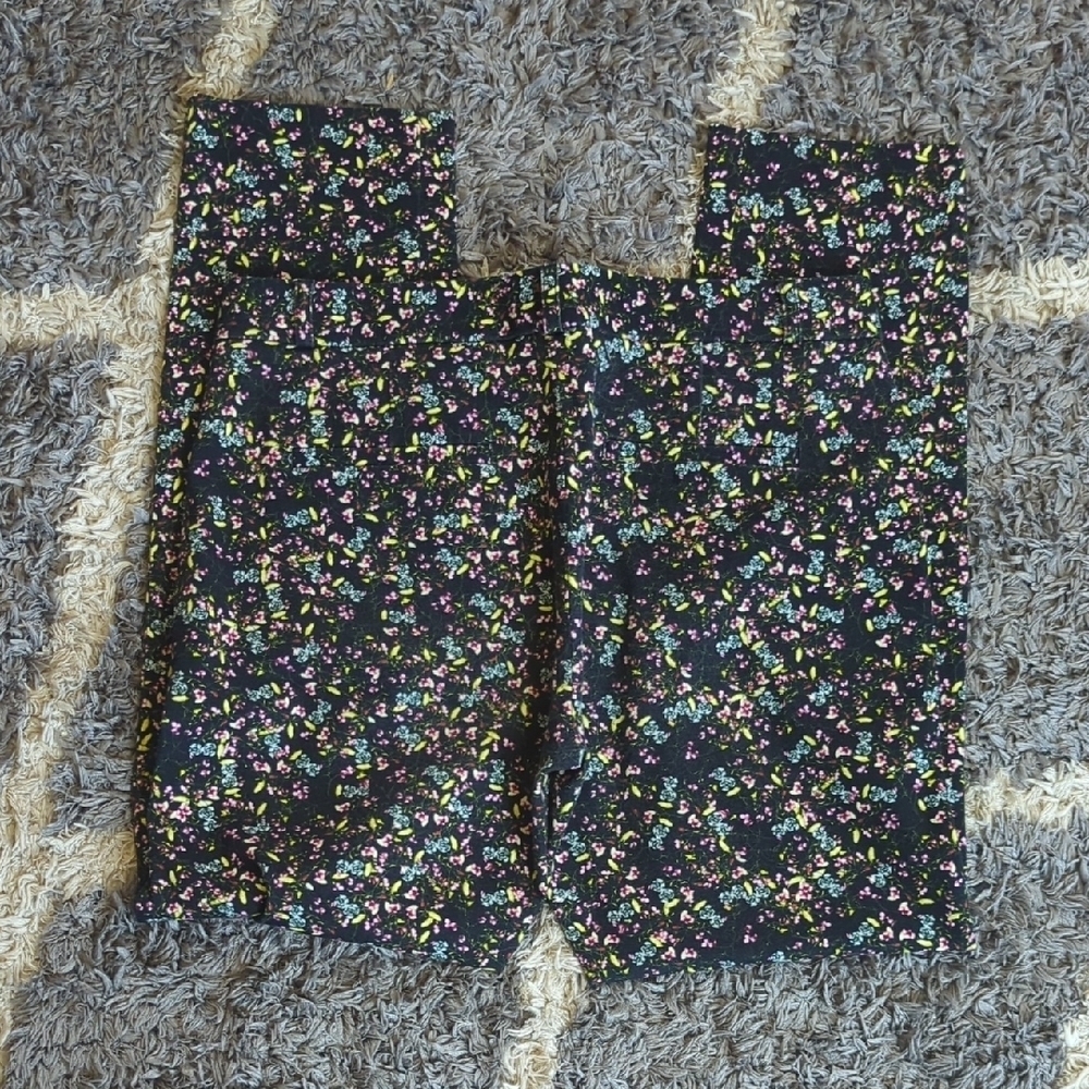 Banana Republic Sloan Ankle Pant Floral Print Size Women's 6 - Picture 1 of 6